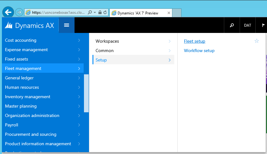 Fleet setup > Customize model.
