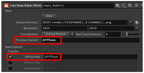 Bake options Bake options.