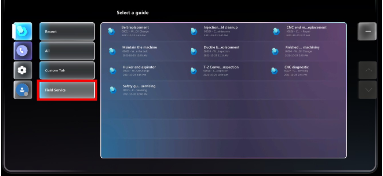 Select guide Select guide.