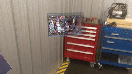 Animation of moving screen around with far-field interactions Animation of moving screen around with far-field interactions.