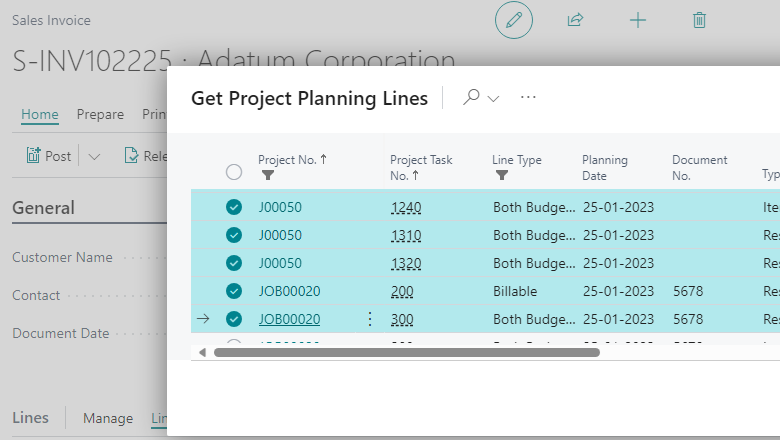 Get Project Planning Lines Get Project Planning Lines