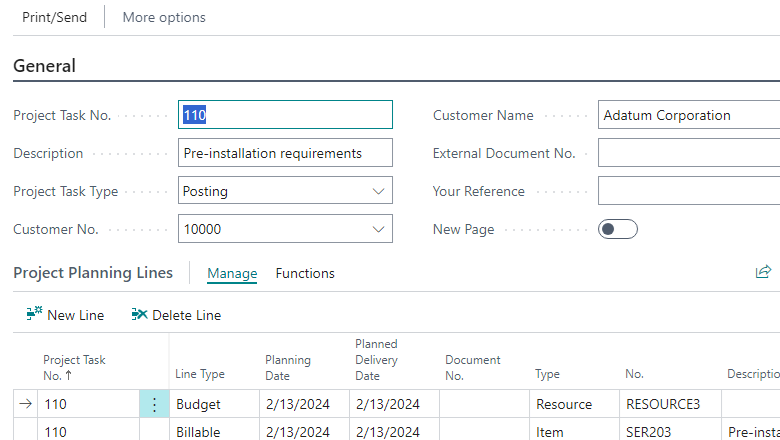 Project Task Card Project Task Card