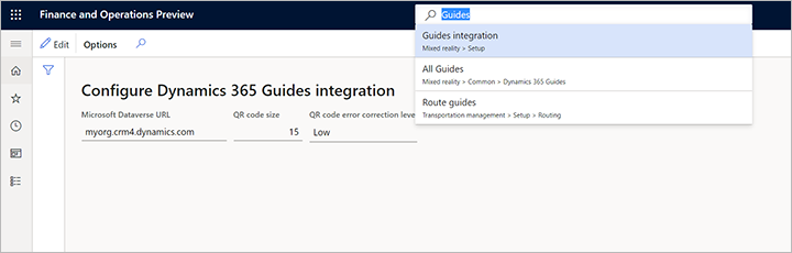 Configure Guide integration for manufacturing Configure Guide integration for manufacturing.