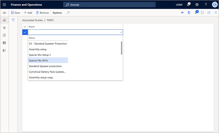 Adding a Guide to a formula version Adding a Guide to a formula version.