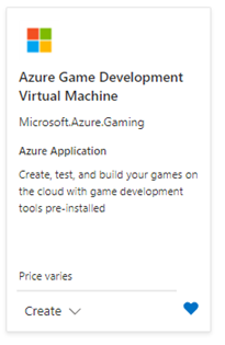 Azure Game Development VM Offer