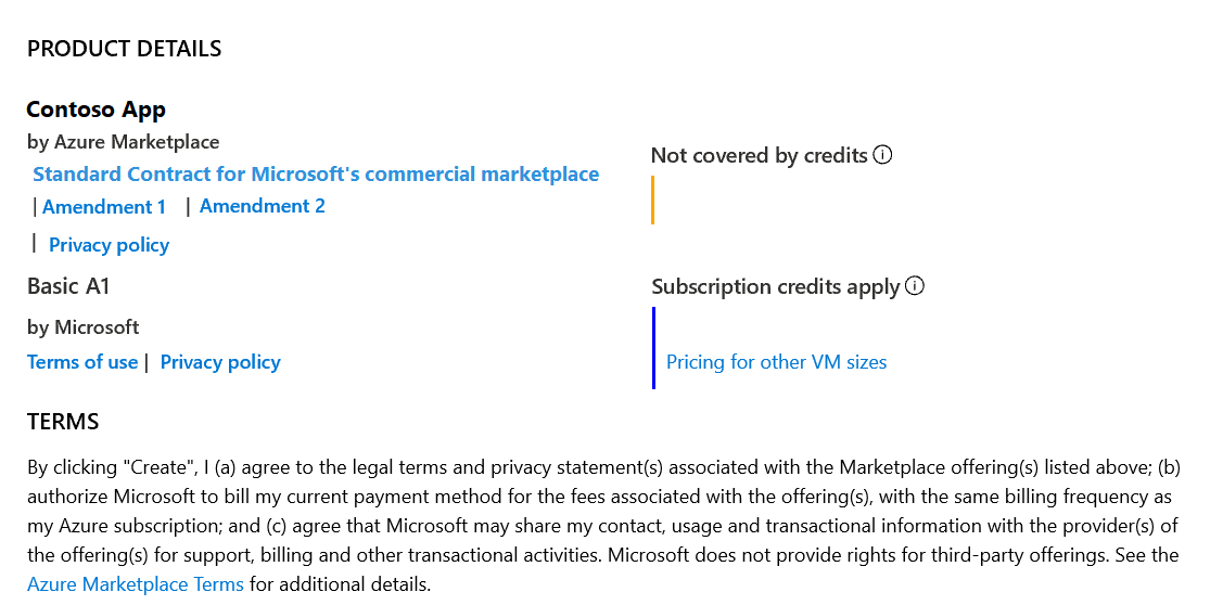 Marketplace within Azure portal customer purchase experience.