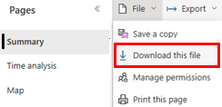 Screenshot of the 'Download this file' dropdown menu option.