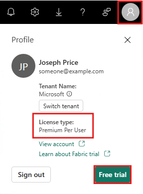 Screenshot that shows how to choose the type of license to purchase.