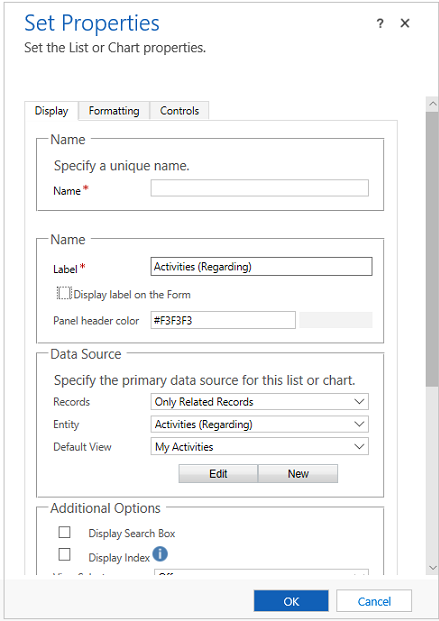 sub-grid properties for show chart only sub-grid properties for show chart only.