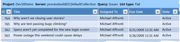 ProcGuid_WorkbookIssues Example of Issues Workbook