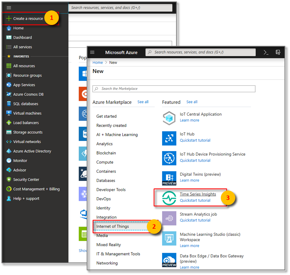Create the Azure Time Series Insights environment