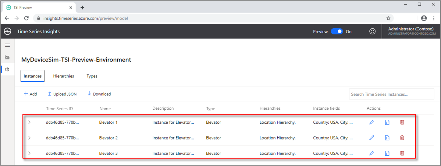View the updated instances.