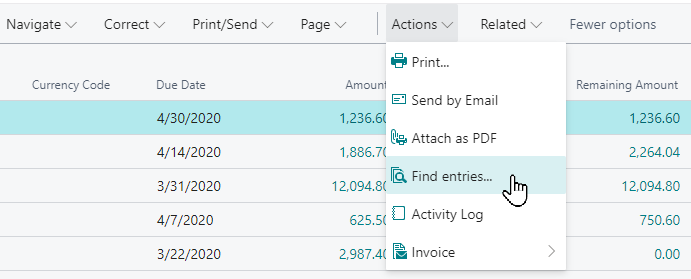 Find entries (formerly known as Navigate) Find entries (formerly known as Navigate)