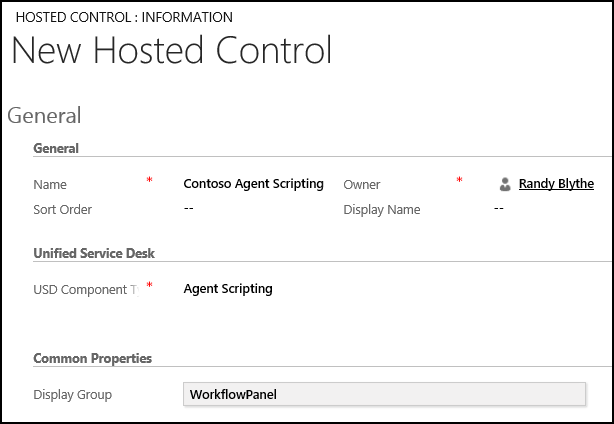 Create an Agent Scripting hosted control Create an Agent Scripting hosted control.