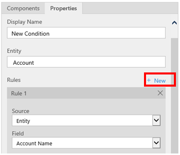 Add a new rule to a condition