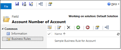 Create a business rule, method 2