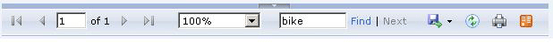Report toolbar Report toolbar