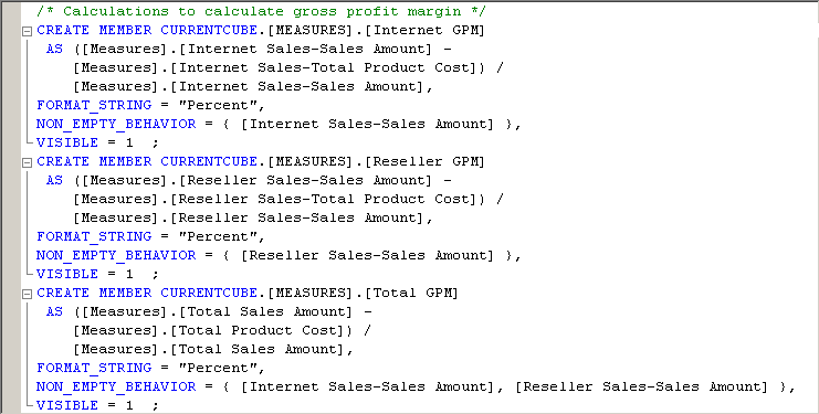 New calculations in Calculation Expressions pane New calculations in Calculation Expressions pane