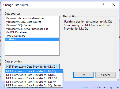 raddata Change AD0.NET Data Provider Change AD0.NET Data Provider
