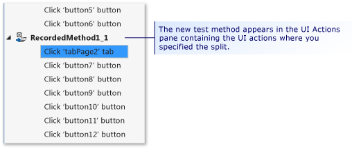 CodedUITestSplitMethod2 Two test methods