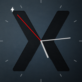 Example screenshot of the final analog watch face Screenshot shows the final analog watch face.