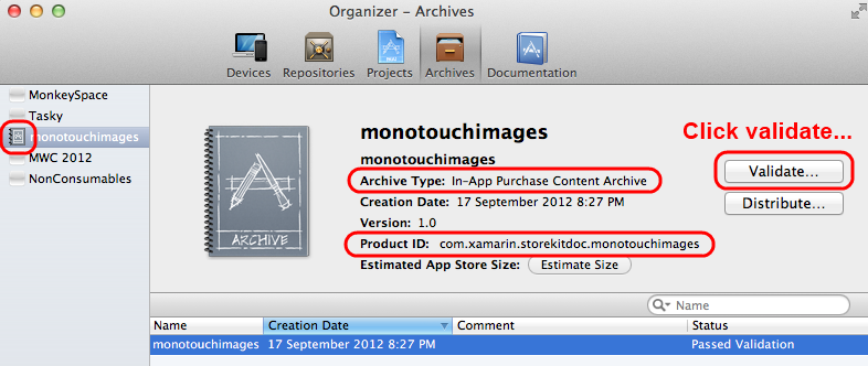 Validate the package