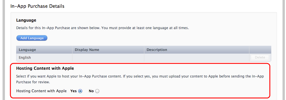 Hosting content with Apple