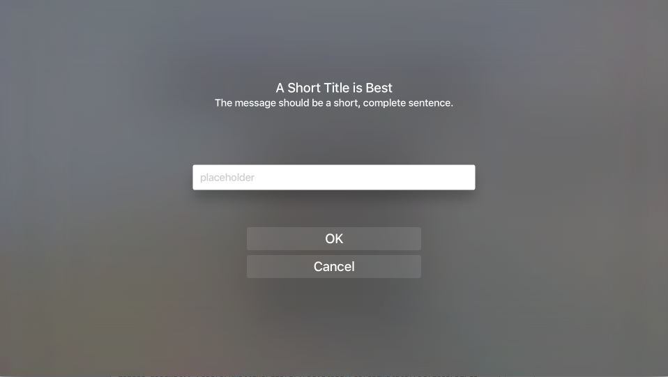 Text Field in an alert