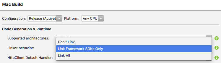 Choose which linker behavior to use Choose which linker behavior to use