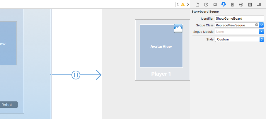 Setting the Segue class