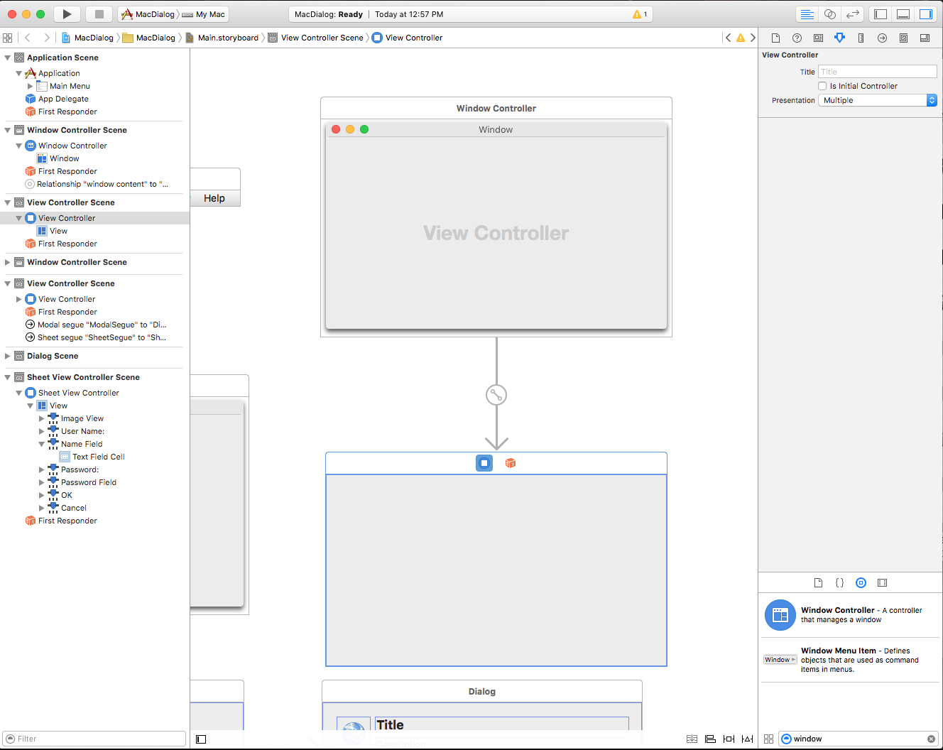 Adding the new Window