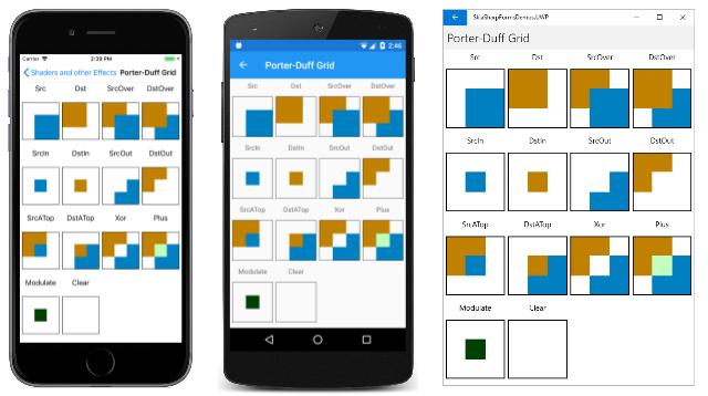 Porter-Duff Grid Porter-Duff Grid