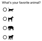 View-based RadioButtons Screenshot of view-based RadioButtons
