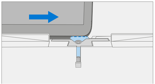 Diagram that shows the pick height adjusted to 8 mm for the top edge pass.