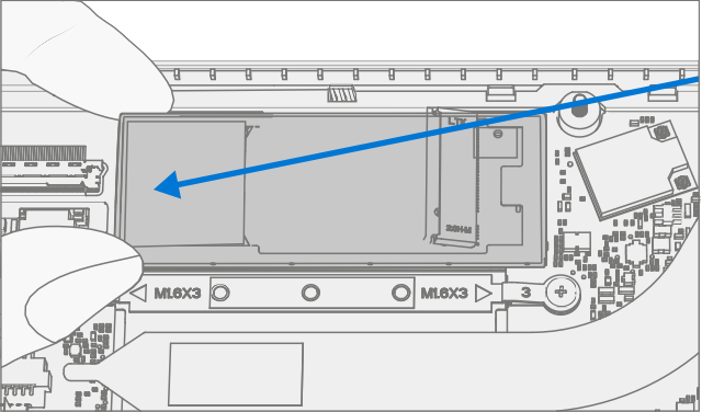Screenshot that shows installing the SSD shielding cover over the rSSD.