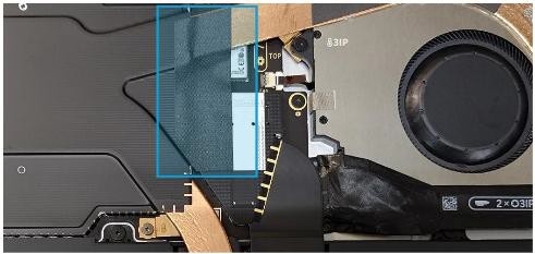 Screenshot that shows display connector shield removal specific to Intel-only edition.
