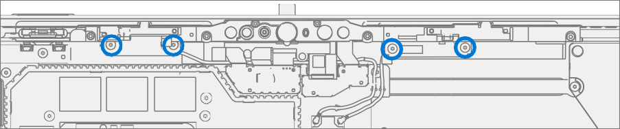 Screenshot that shows installing Wi-Fi antenna screws into the chassis during installation.