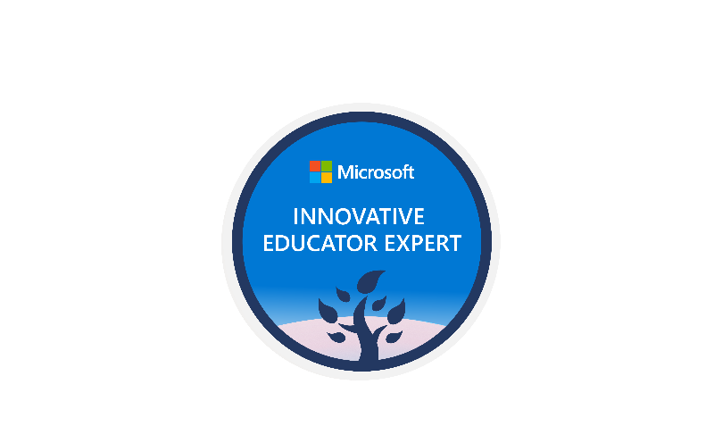Screenshot of the Microsoft Innovative Educator badge.