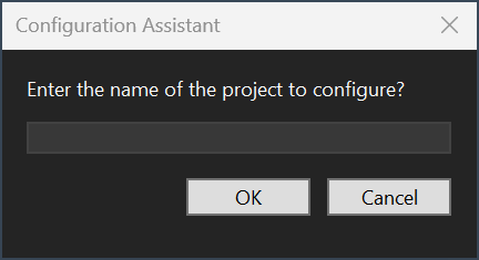 Screenshot that shows a simple input prompt.