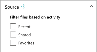 Screenshot showing file source and audience targeting options in the OneDrive card properties panel.