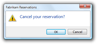 screen shot of 'cancel your reservation?'