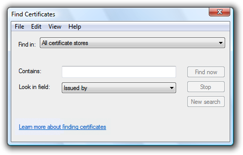 screen shot of a dialog box with a menu bar