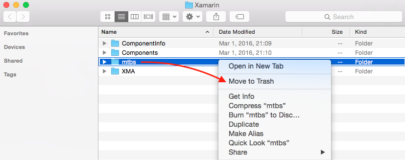 Move the mtbs folder to Trash