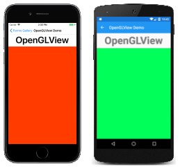 OpenGLView Example OpenGLView Example
