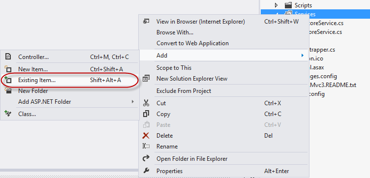 Adición del servicio de mensajes y la interfaz de servicio Adición del servicio de mensajes y la interfaz de servicio