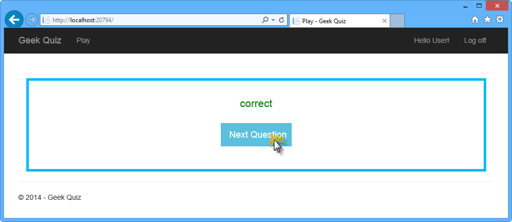 Requesting the next question Requesting the next question