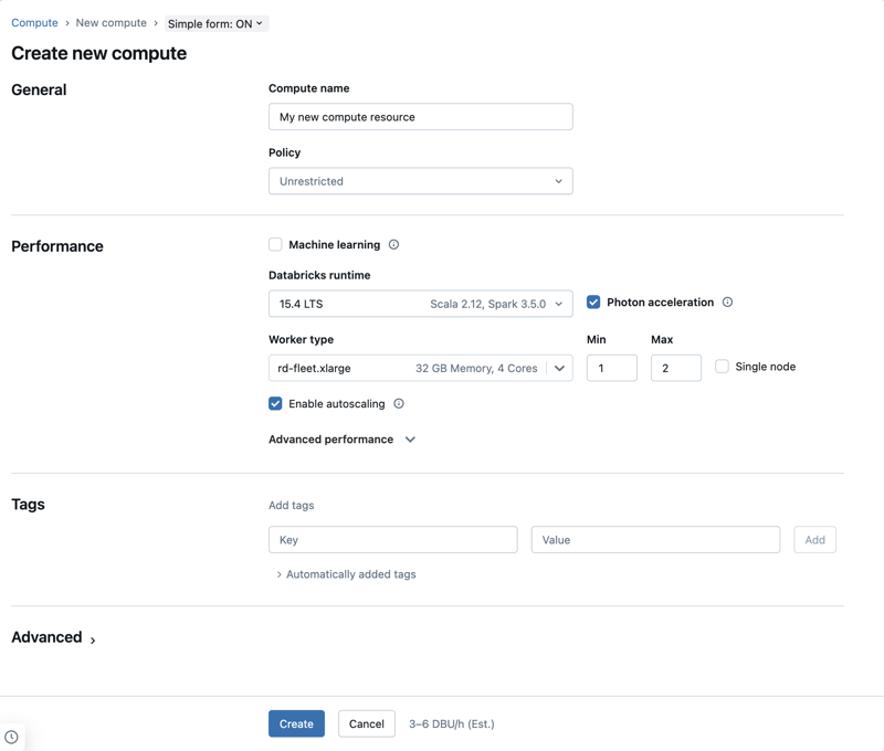 Formulario de cálculo simple