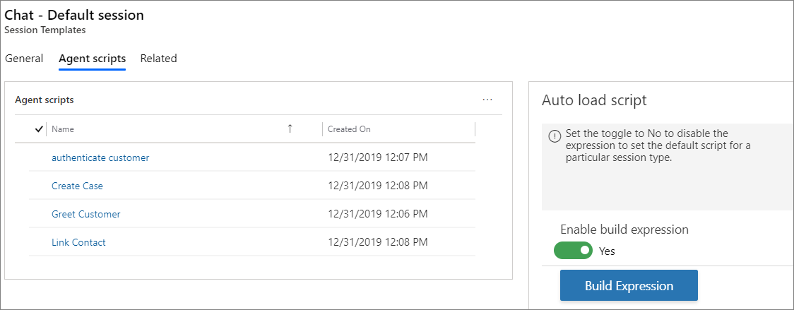 Crear expresión Crear expresión.