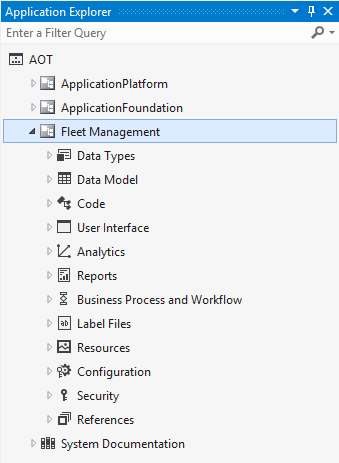 Open Model View for Fleet Management.