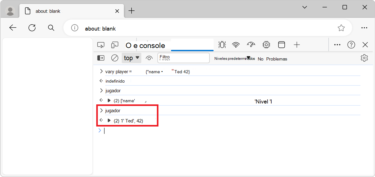 Resultado de la función values()